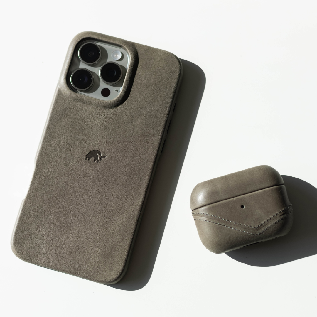 Leather AirPods Cases - SLATE