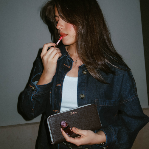 The Dolly Nav Zipper Wallet  - Bluebelle