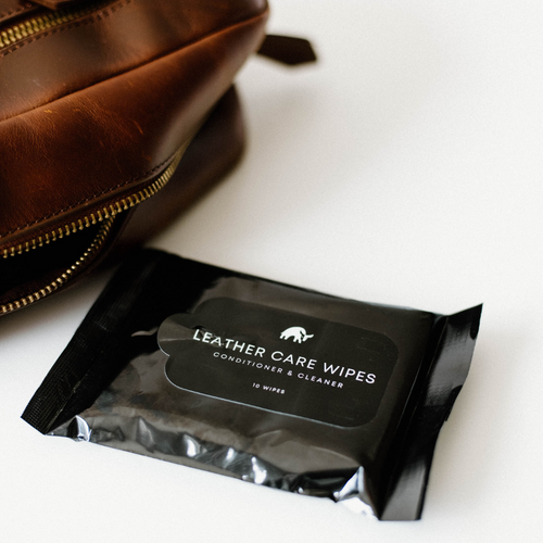 Leather Care Wipes - Conditioner & Cleaner, 10 Wipes