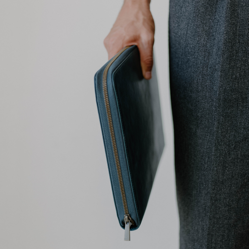 Leather MacBook Sleeve - Ocean