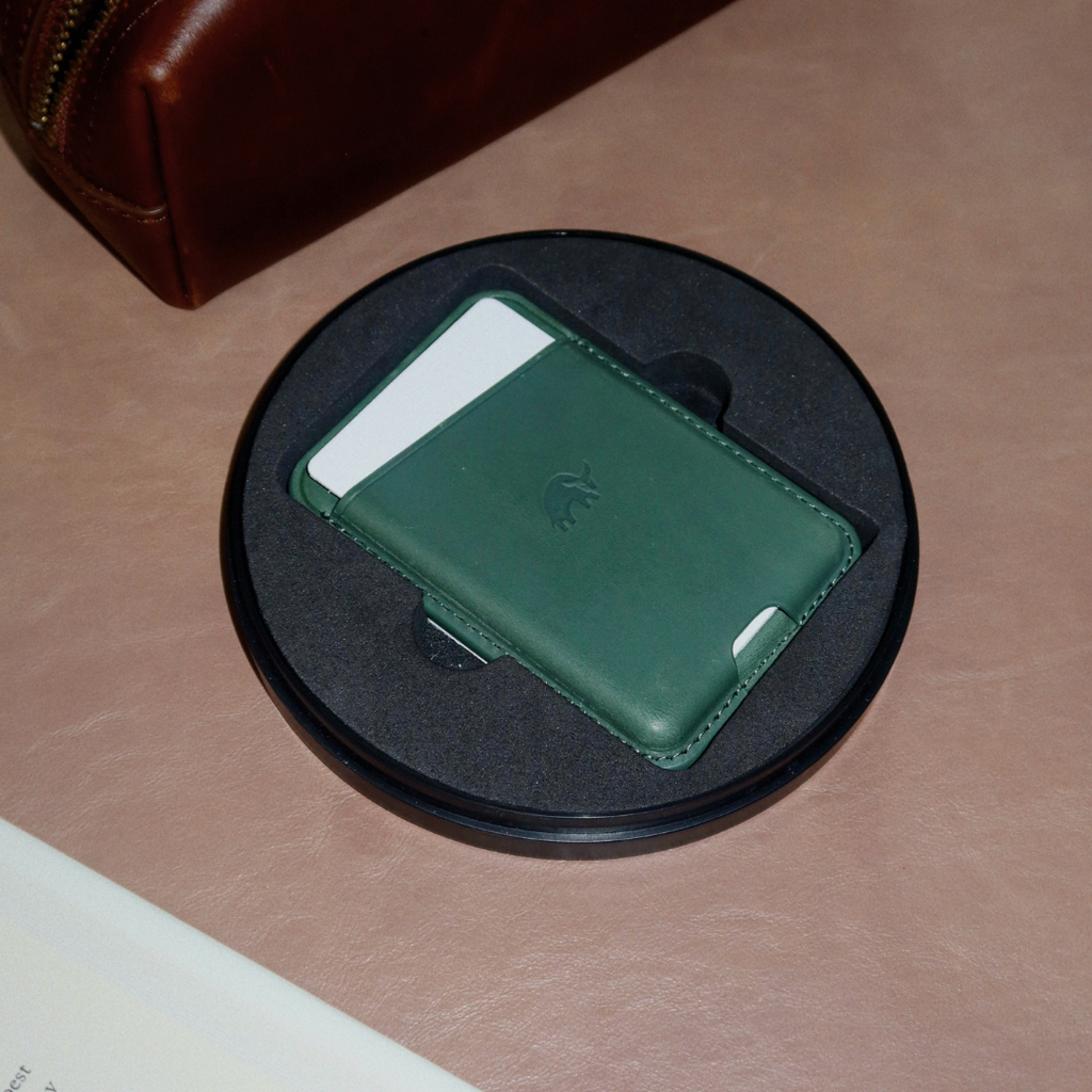 LIMITED EDITION Leather NavSafe Wallet - EVERGREEN