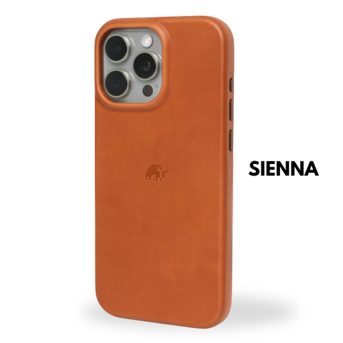 flex iPhone case with 'SIENNA' branding on a white background