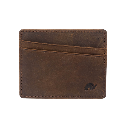 Slim Wallet Genuine Leather Credit Card Holder Unisex 6 Card
