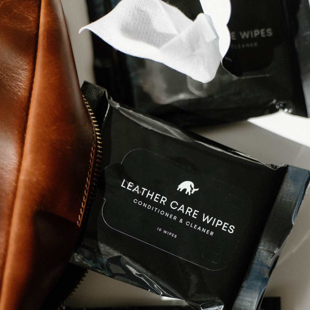 Leather Care Wipes - Conditioner & Cleaner, 10 Wipes