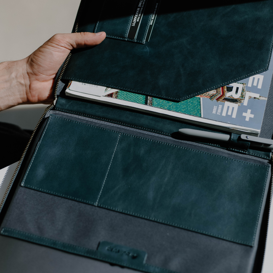 Leather Laptop Sleeve - OCEAN