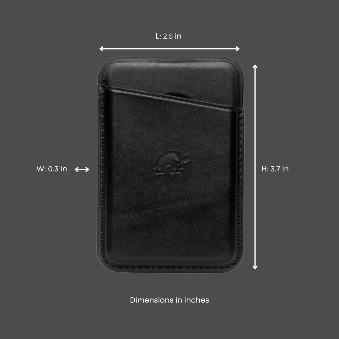 Leather Magnetic Wallet - BLACK EDITION