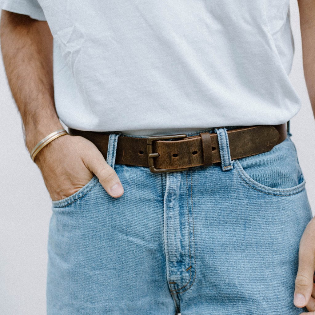 Rugged Leather Belt - Terra