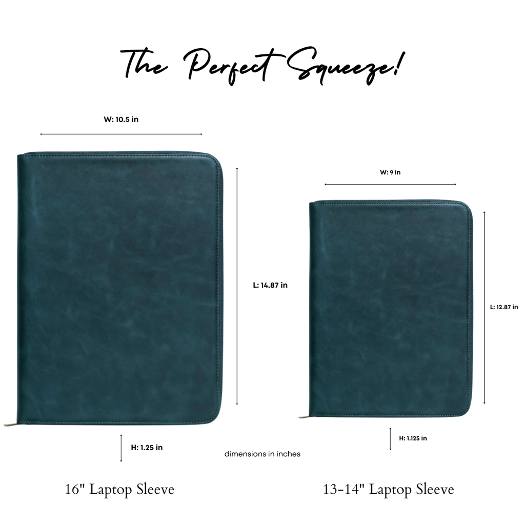 Leather MacBook Sleeve - Ocean