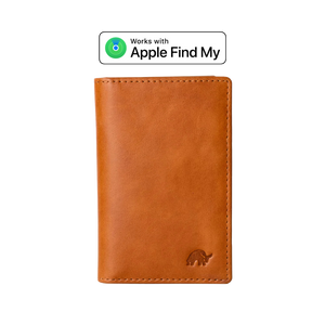 Leather Nav Messenger Wallet - SIENNA