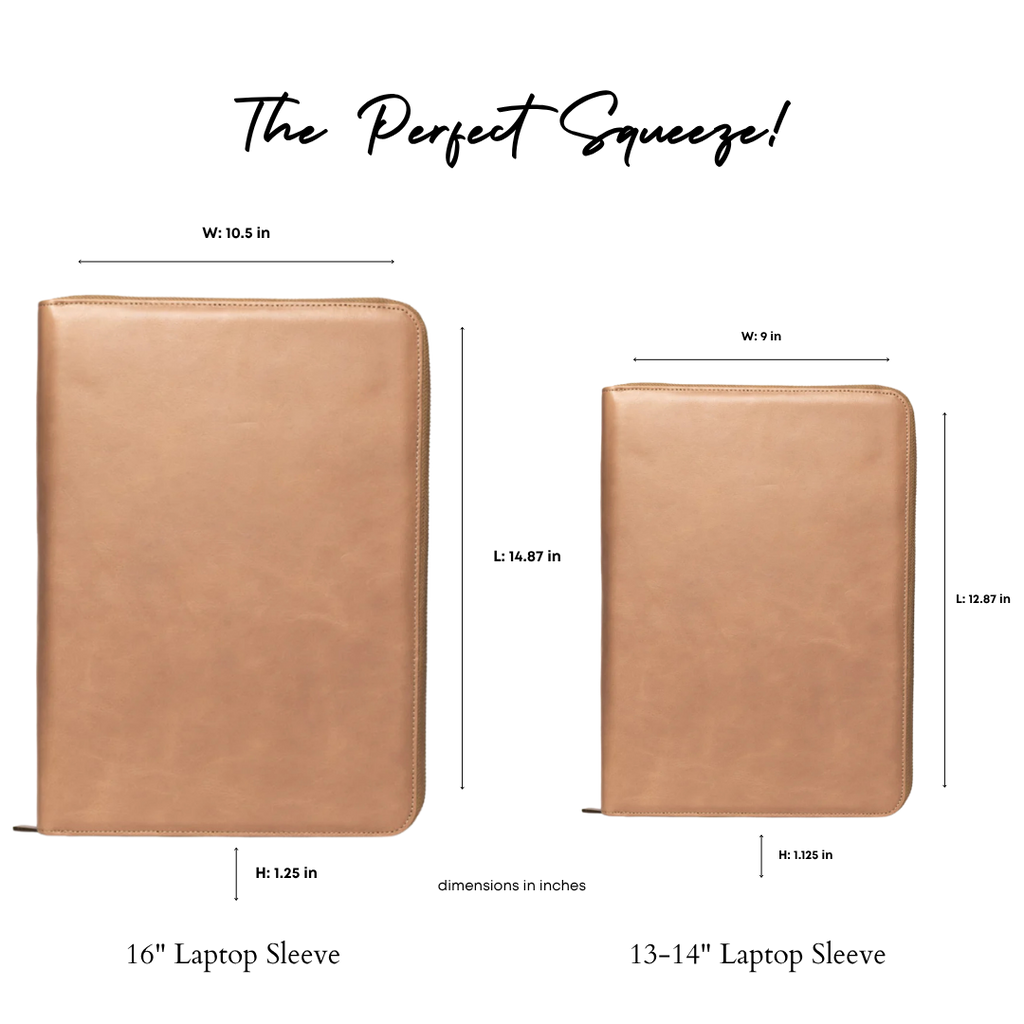 Leather MacBook Sleeve - Dune