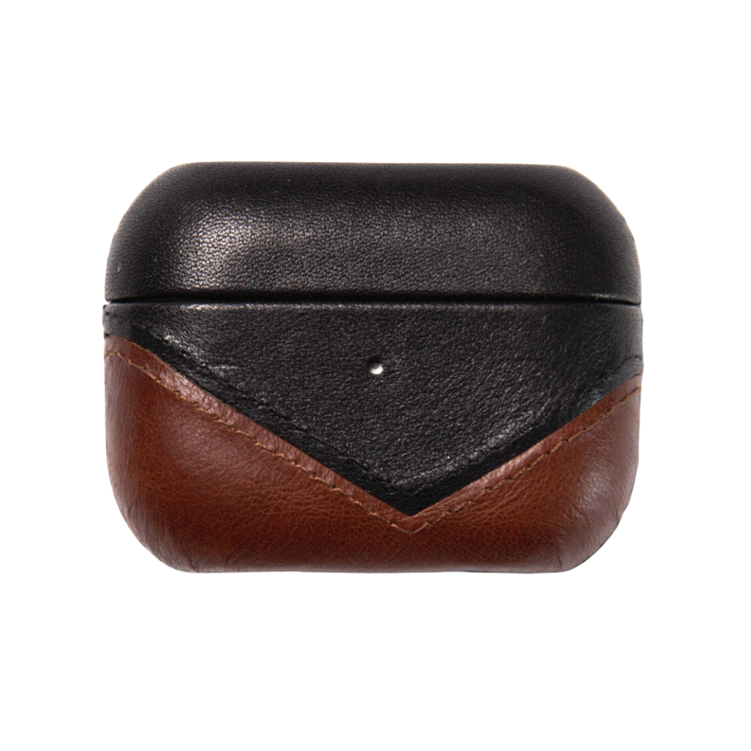 Leather case for AirPods 3 in black and brown colors