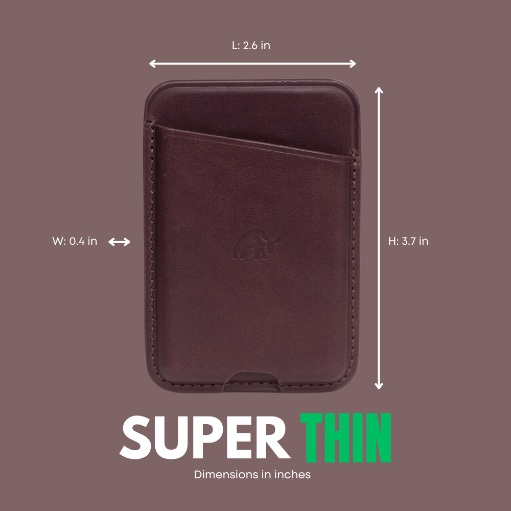 Leather NavSafe Wallet - BOURBON