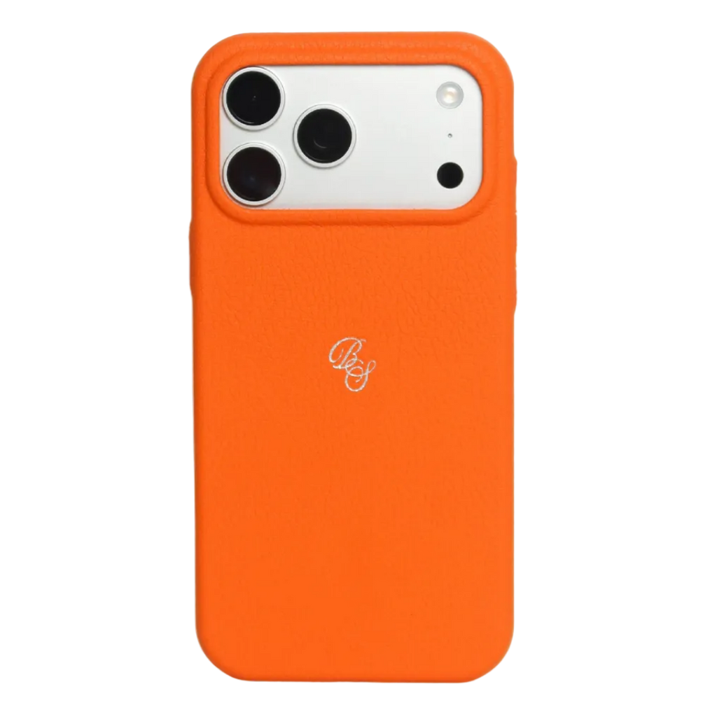 The Performance Leather Case - Blaze Orange