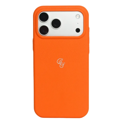 The Performance Leather Case - Blaze Orange