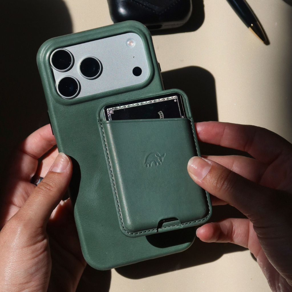 LIMITED EDITION Leather NavSafe Wallet - EVERGREEN