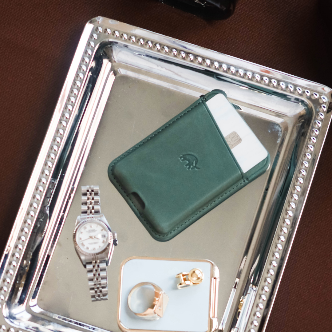 LIMITED EDITION Leather NavSafe Wallet - EVERGREEN