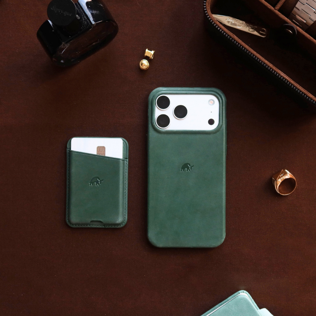 LIMITED EDITION Leather NavSafe Wallet - EVERGREEN