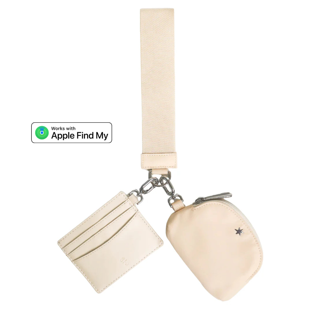 The Carrie Trackable Wristlet - Buttercream