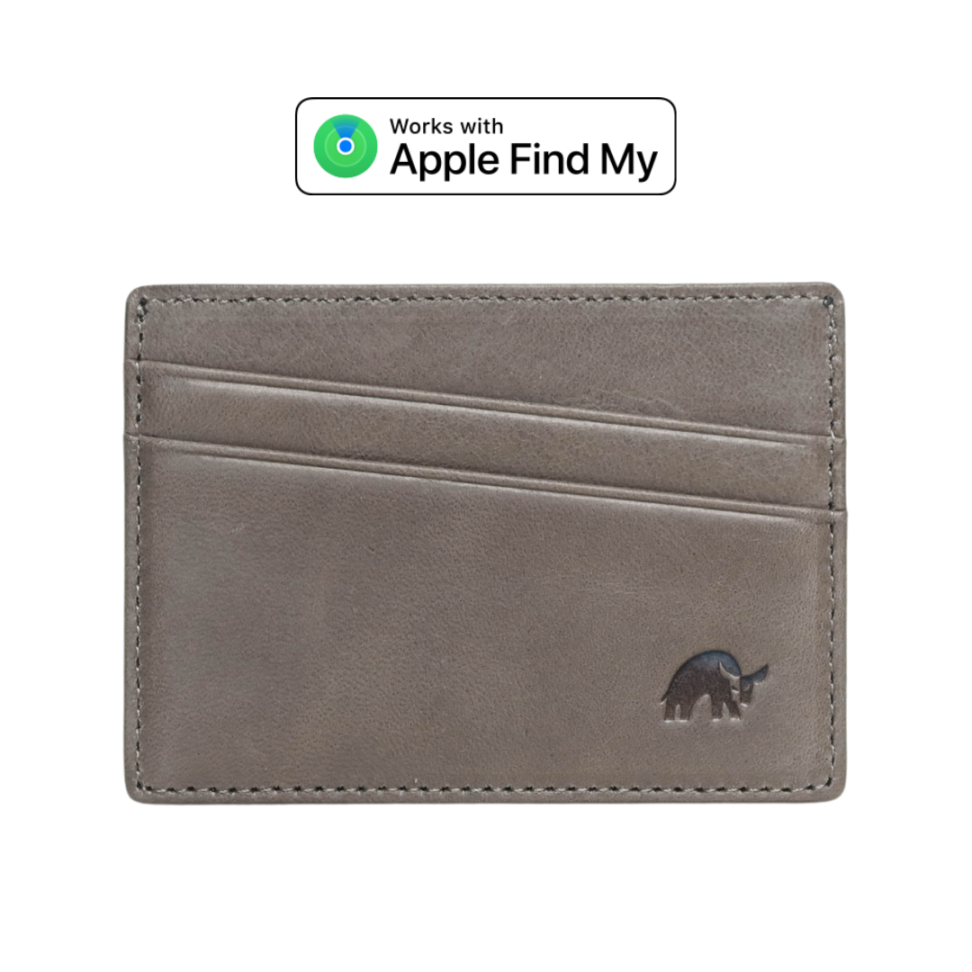 Leather Nav Card Holder - SLATE