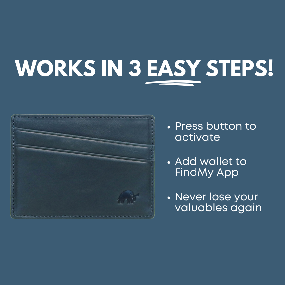 Leather Nav Card Holder - OCEAN