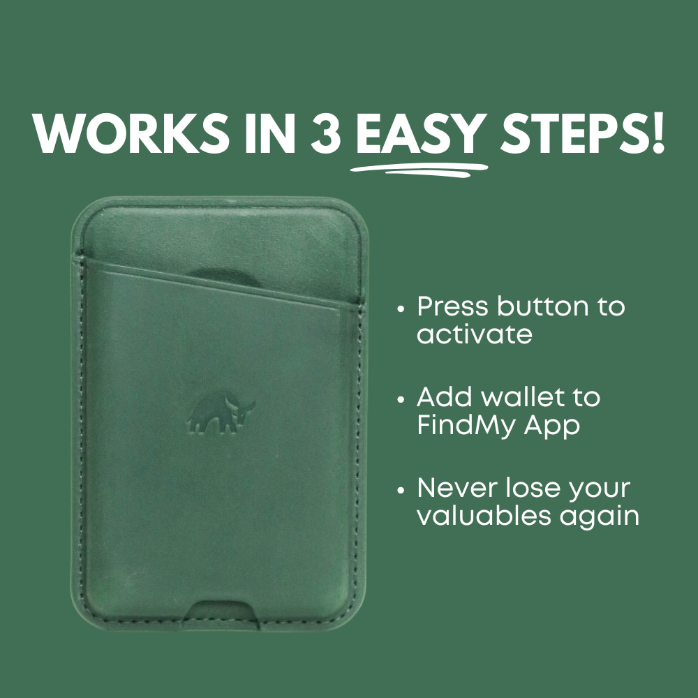 LIMITED EDITION Leather NavSafe Wallet - EVERGREEN