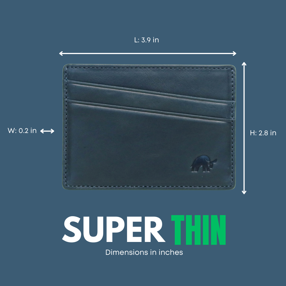 Leather Nav Card Holder - OCEAN