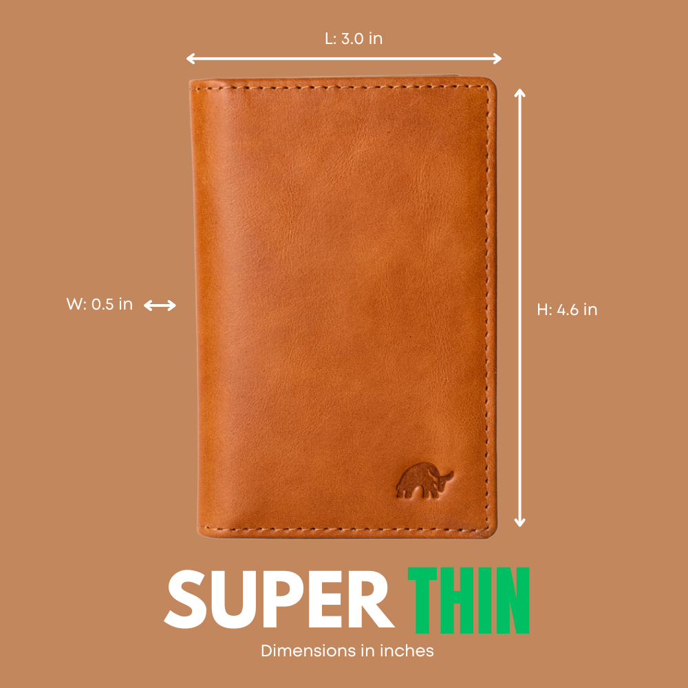 Leather Nav Messenger Wallet - SIENNA