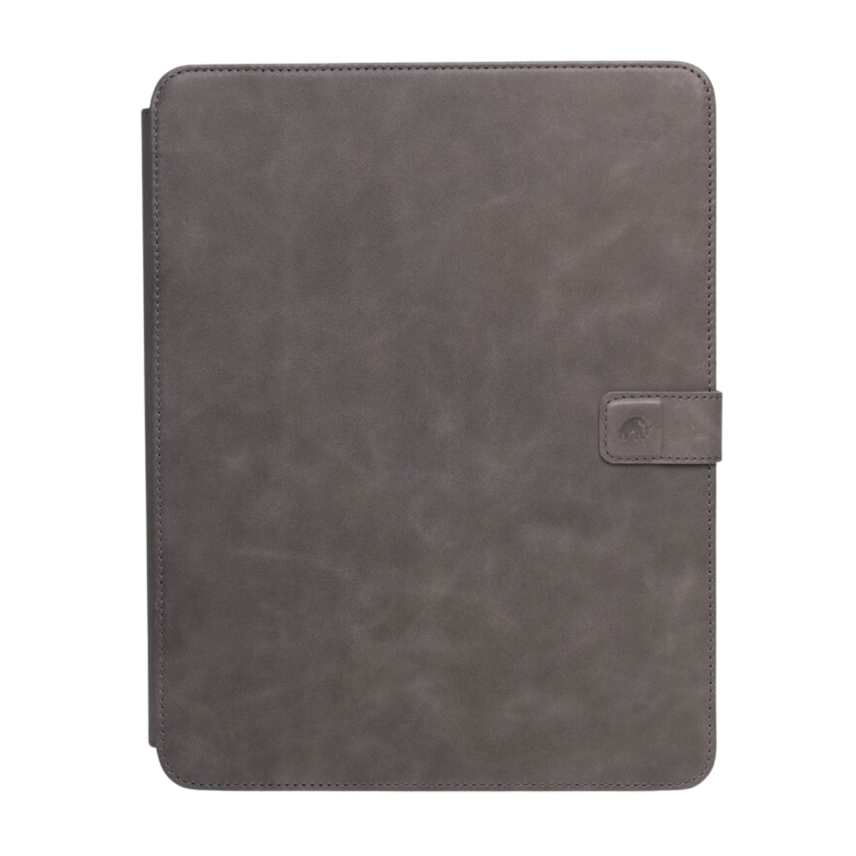 The Leather iPadCase in Slate color on a white background