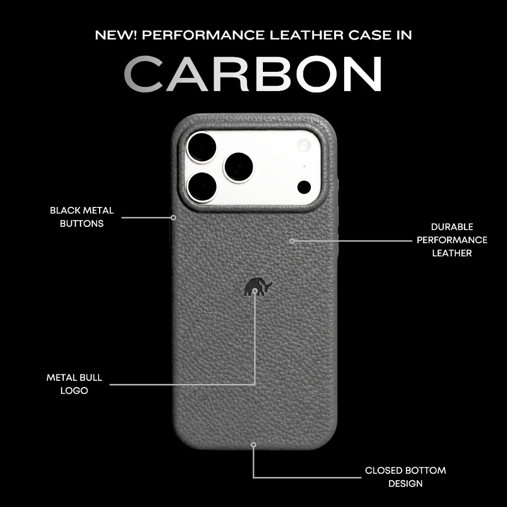 The Performance Leather Case - CARBON