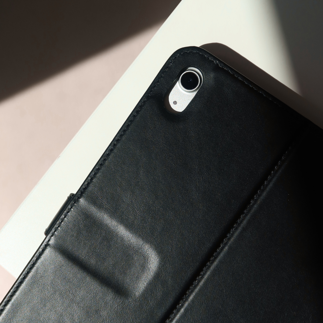Leather iPad Case - Black