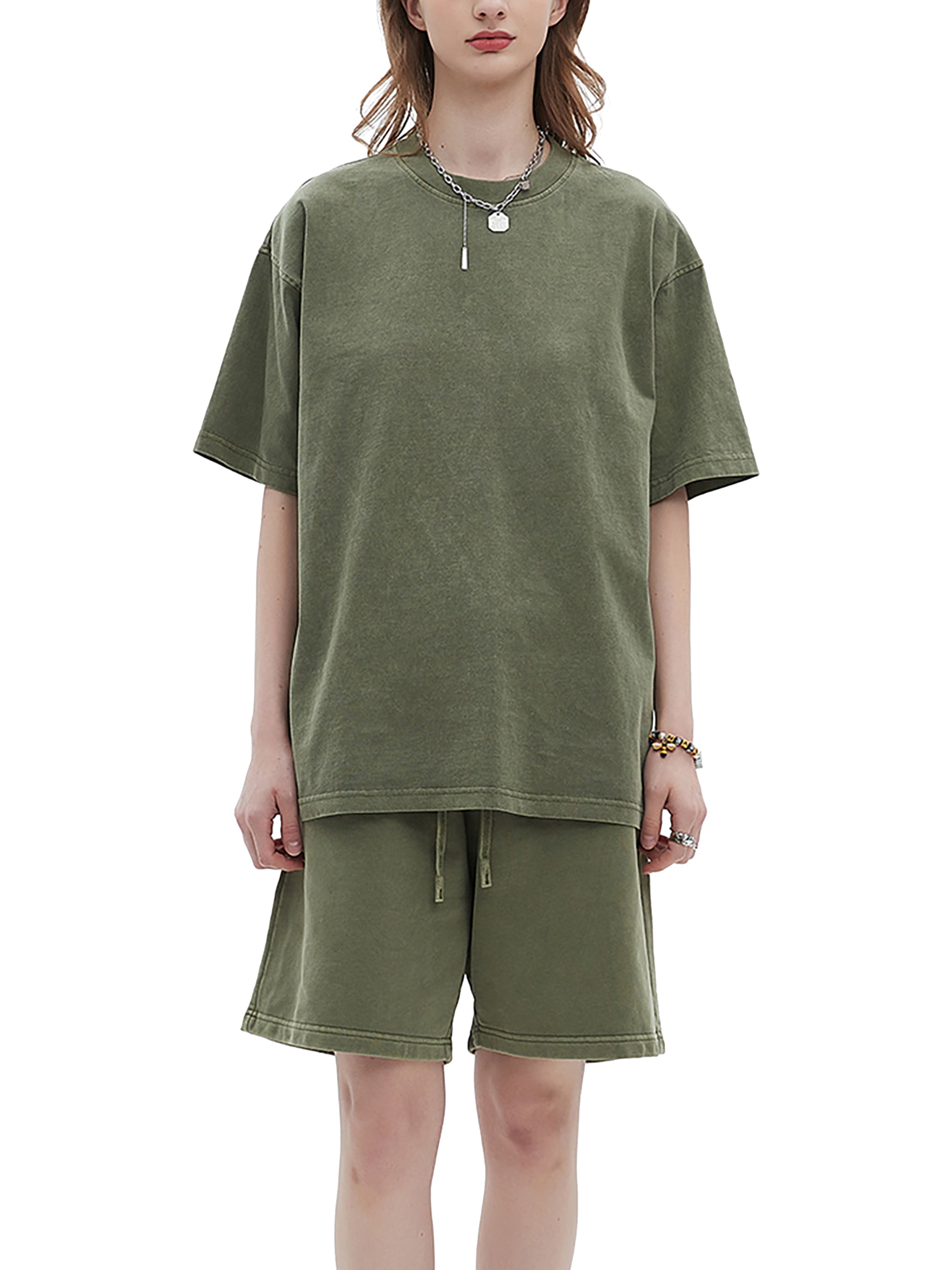 Quality Goods Enzyme Washed T-Shirt - Charcoal