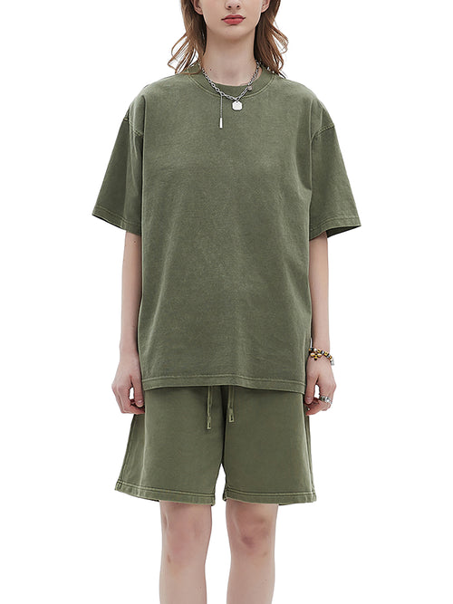 Quality Goods Enzyme Washed T-Shirt - Charcoal