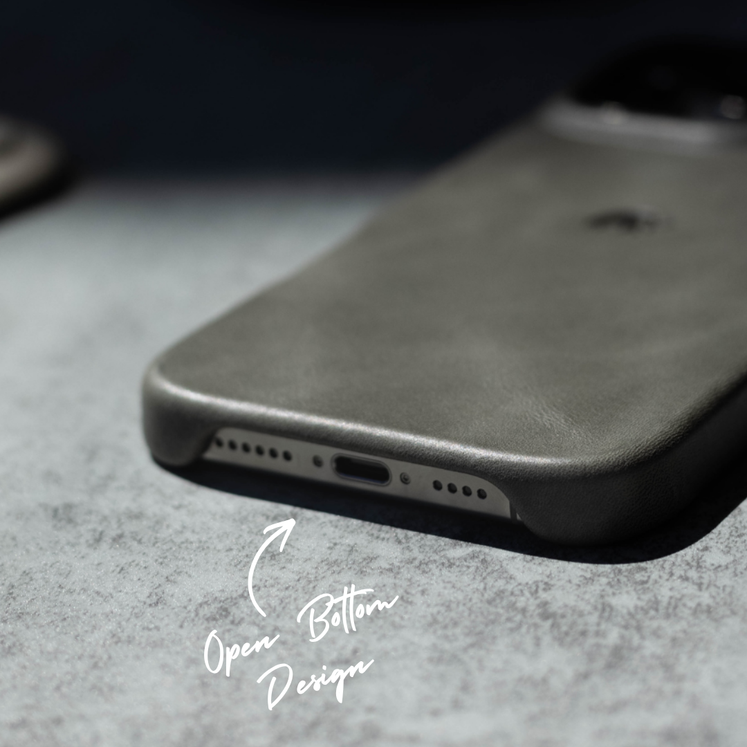 The Plateau Leather Case - SLATE