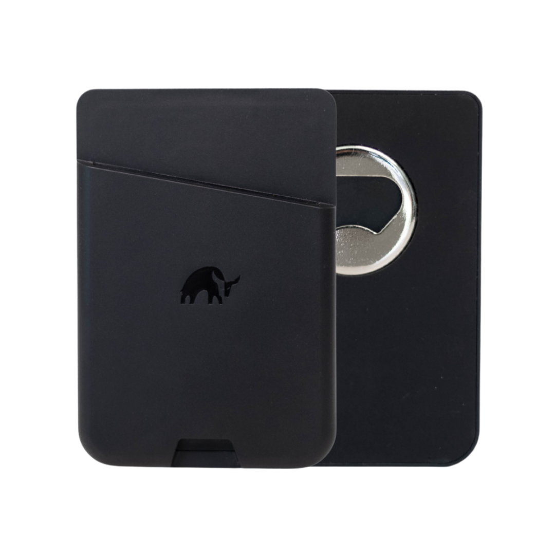 Leather Magnetic Wallet - Slate, featuring a magnetic closure and sleek design.