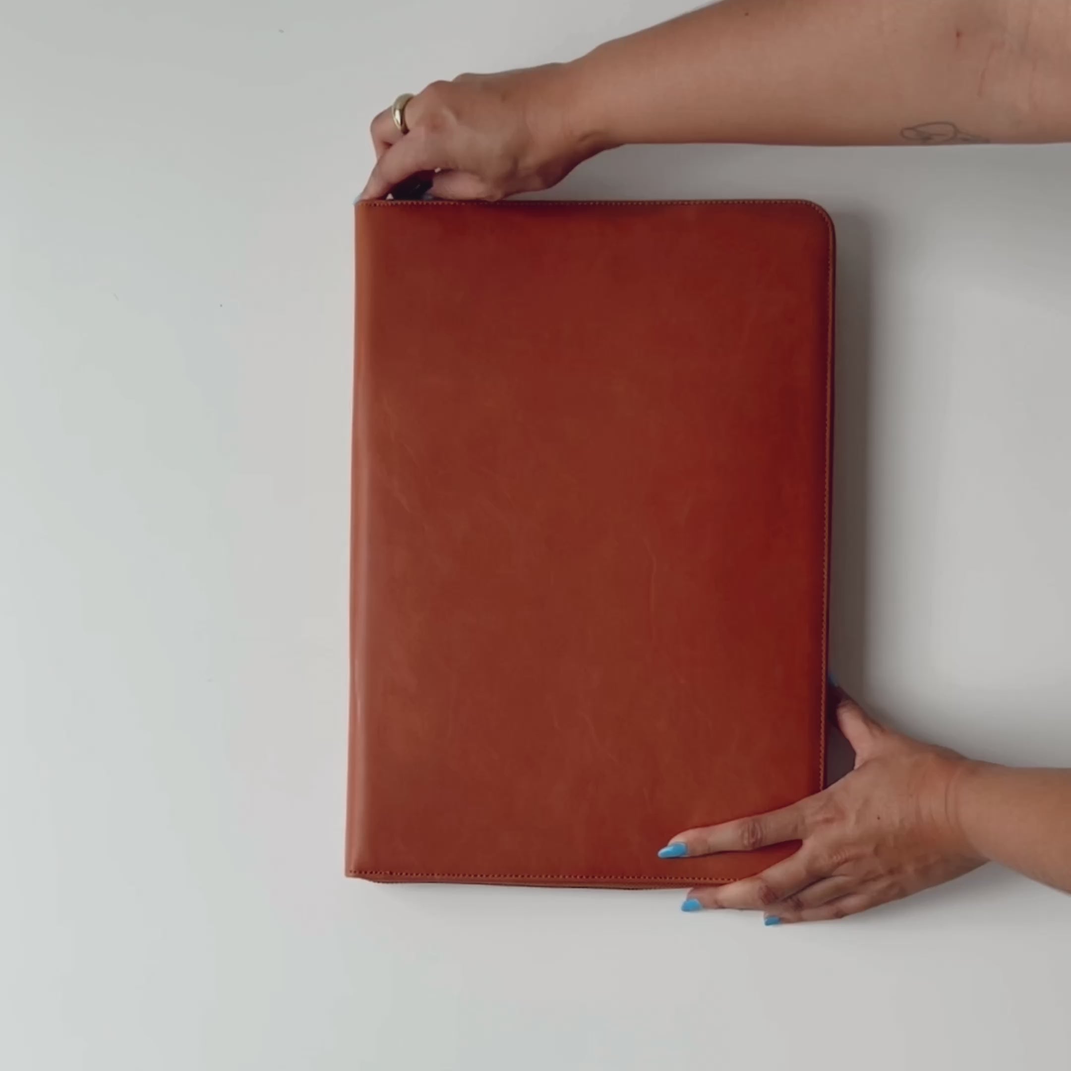 Leather MacBook Sleeve - Sienna
