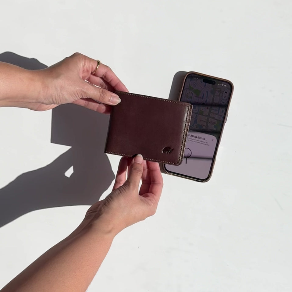 Leather Nav Bifold Wallet - TERRA