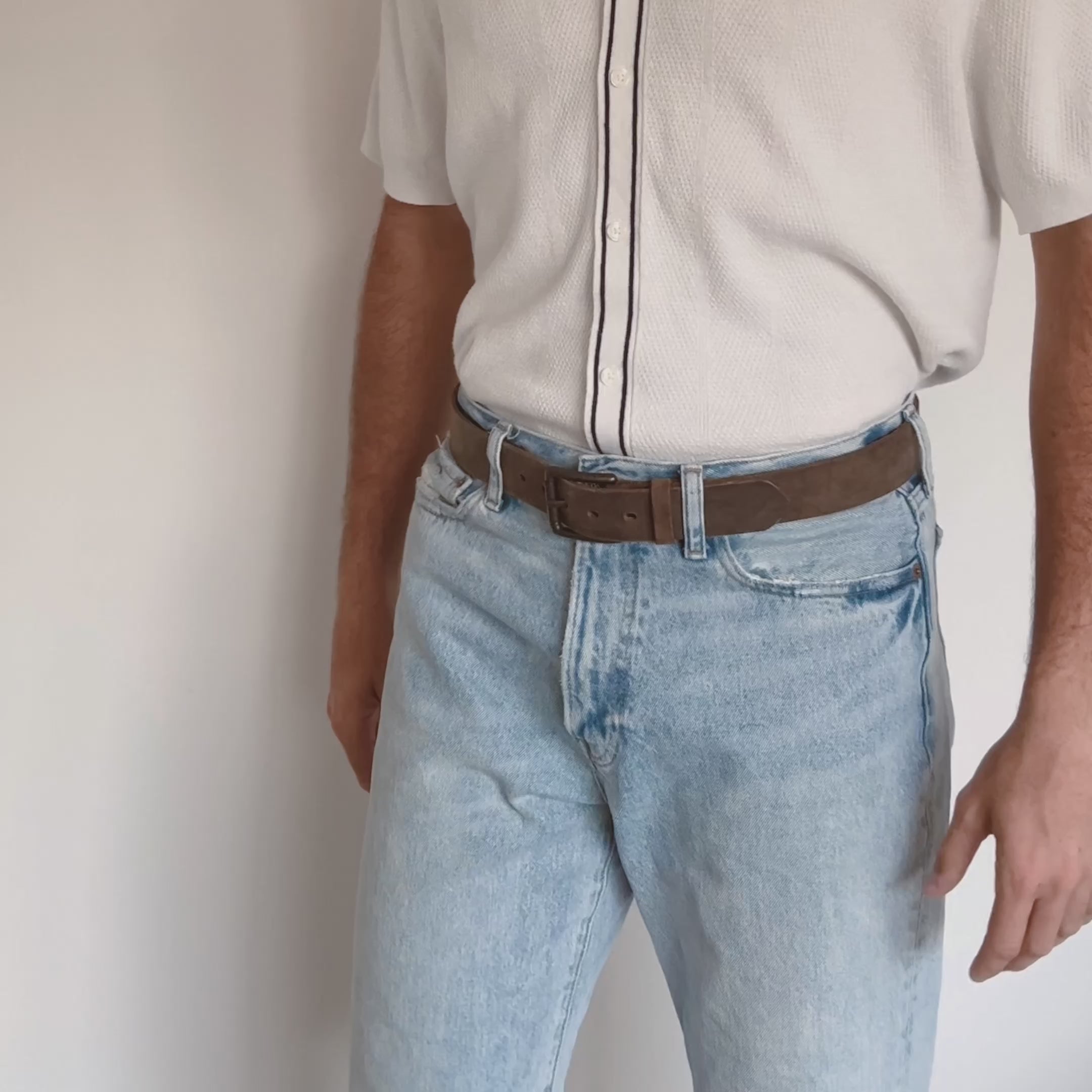 Rugged Leather Belt - Terra