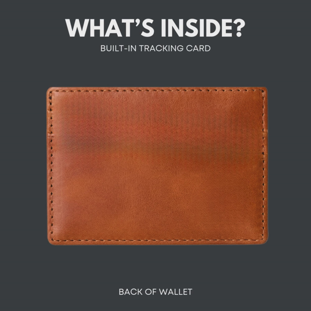 Leather Nav Card Holder - SLATE