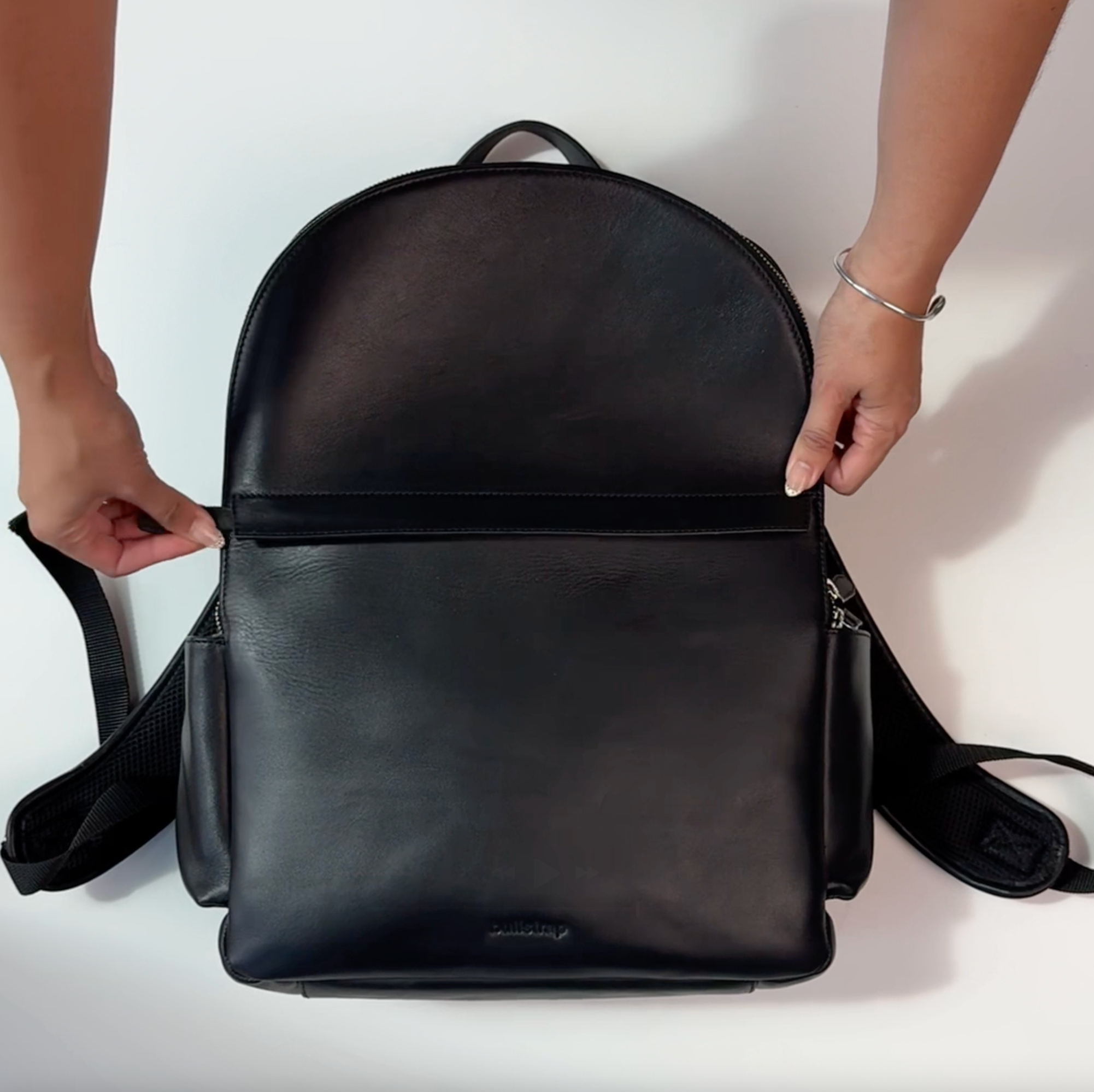 video showcasing backpack