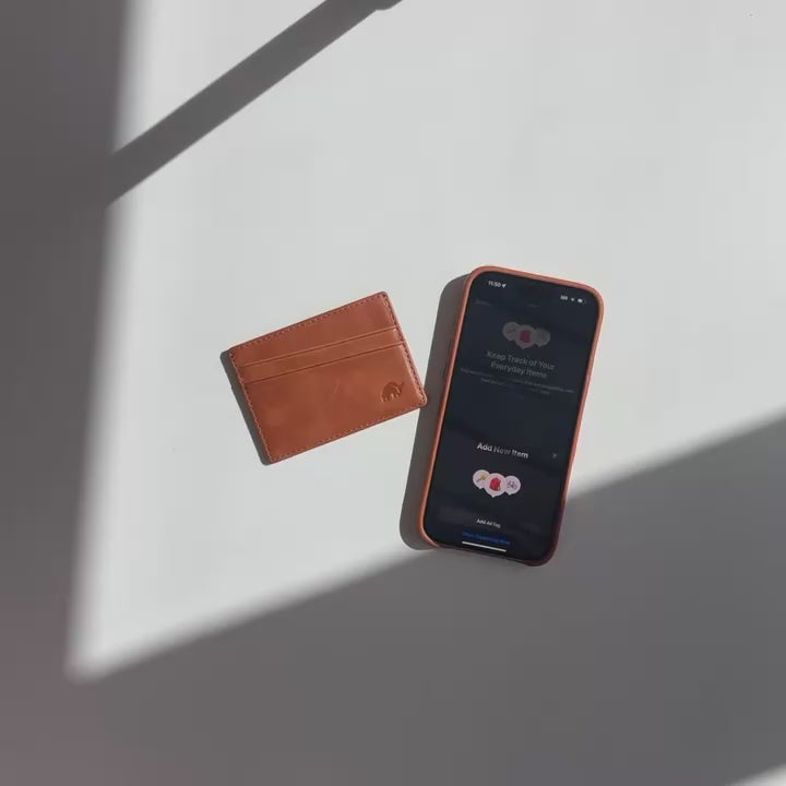 Leather Nav Card Holder - SIENNA