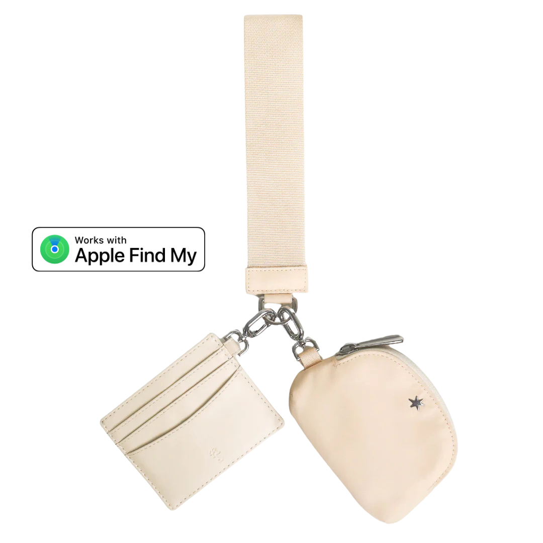 The Carrie Trackable Wristlet - Buttercream