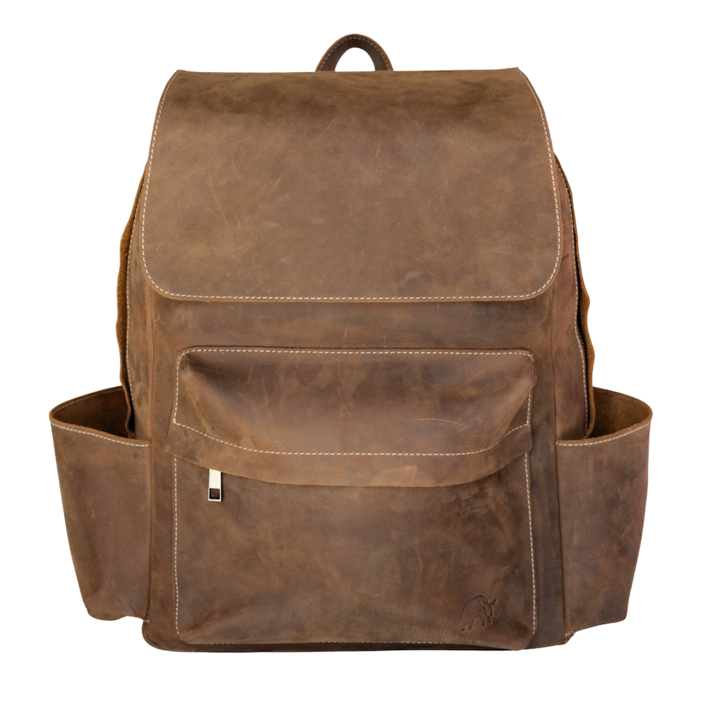 Leather Rugged Backpack - Terra
