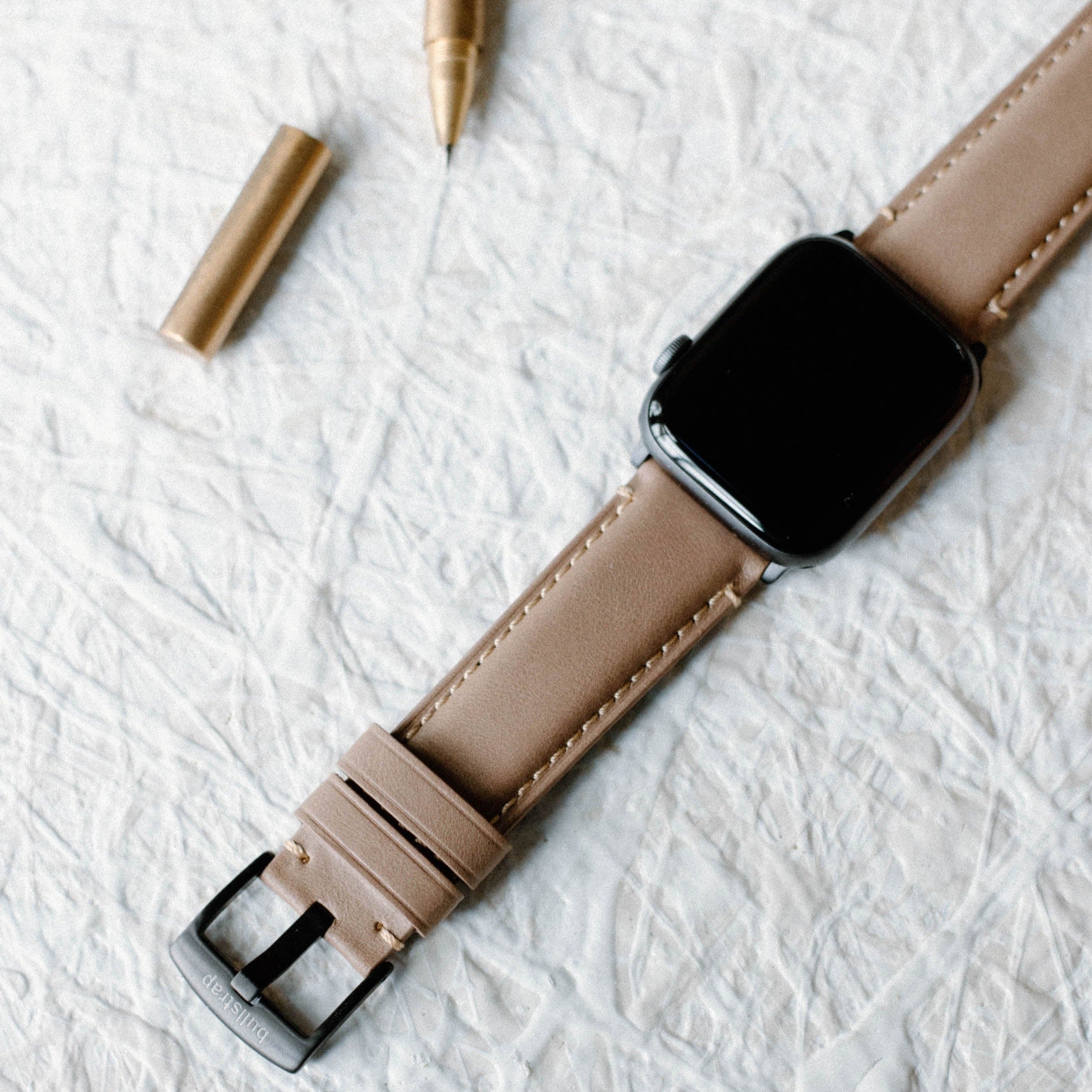 Leather Apple Watch Strap - Dune