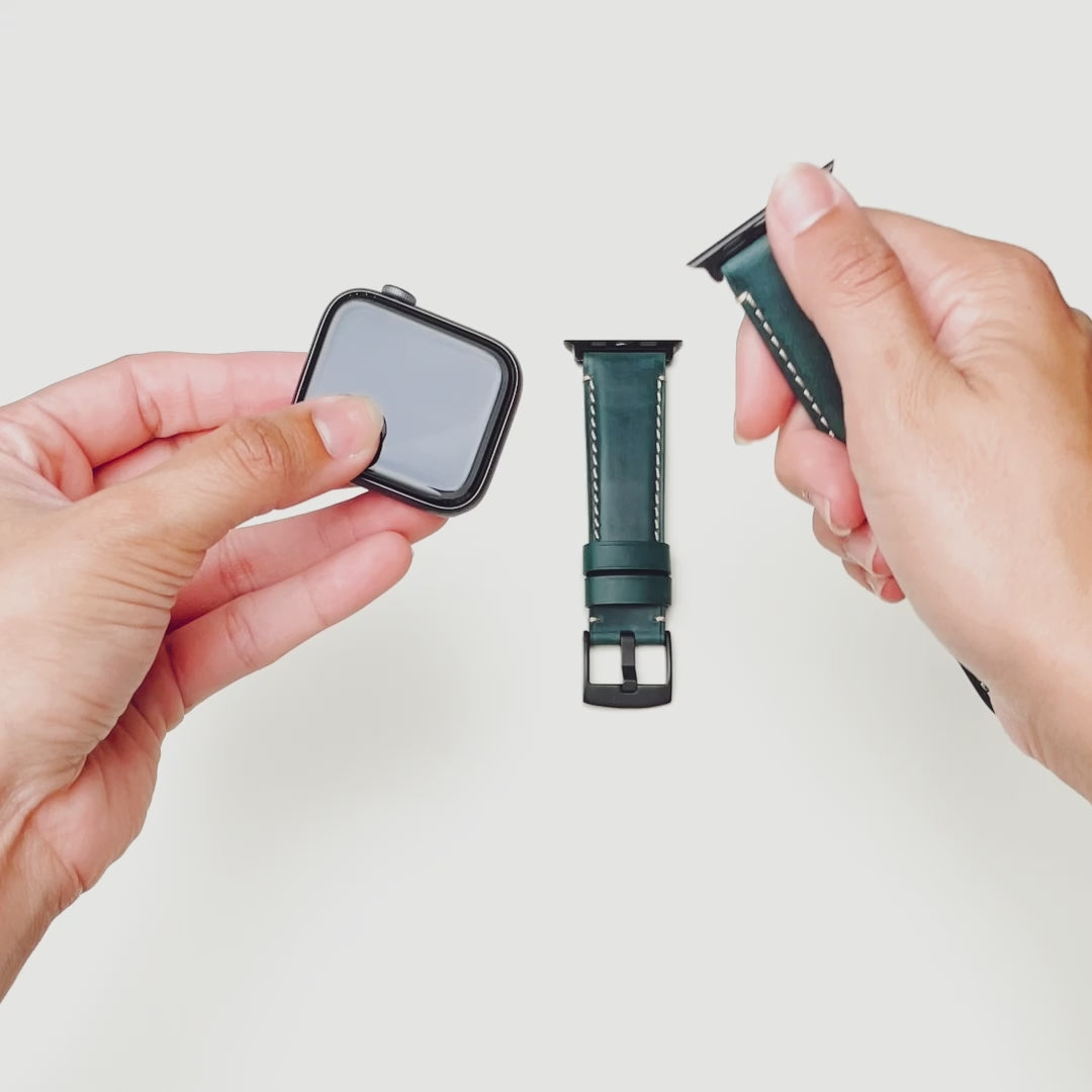 Leather Apple Watch Strap - Ocean