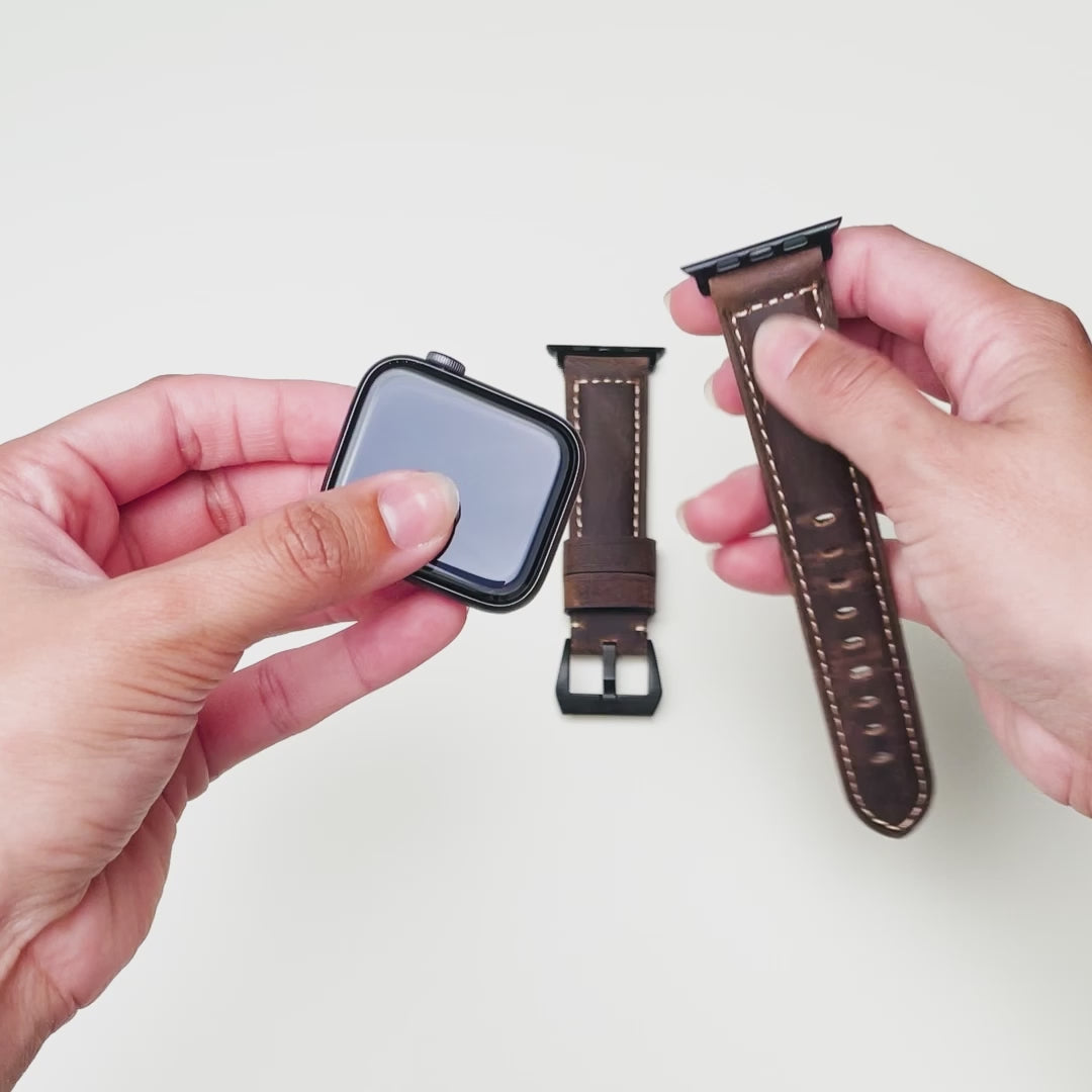 Leather Apple Watch Strap - Terra