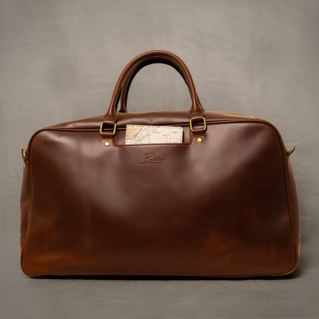 Burkina Leather Bag Togo - BROWN