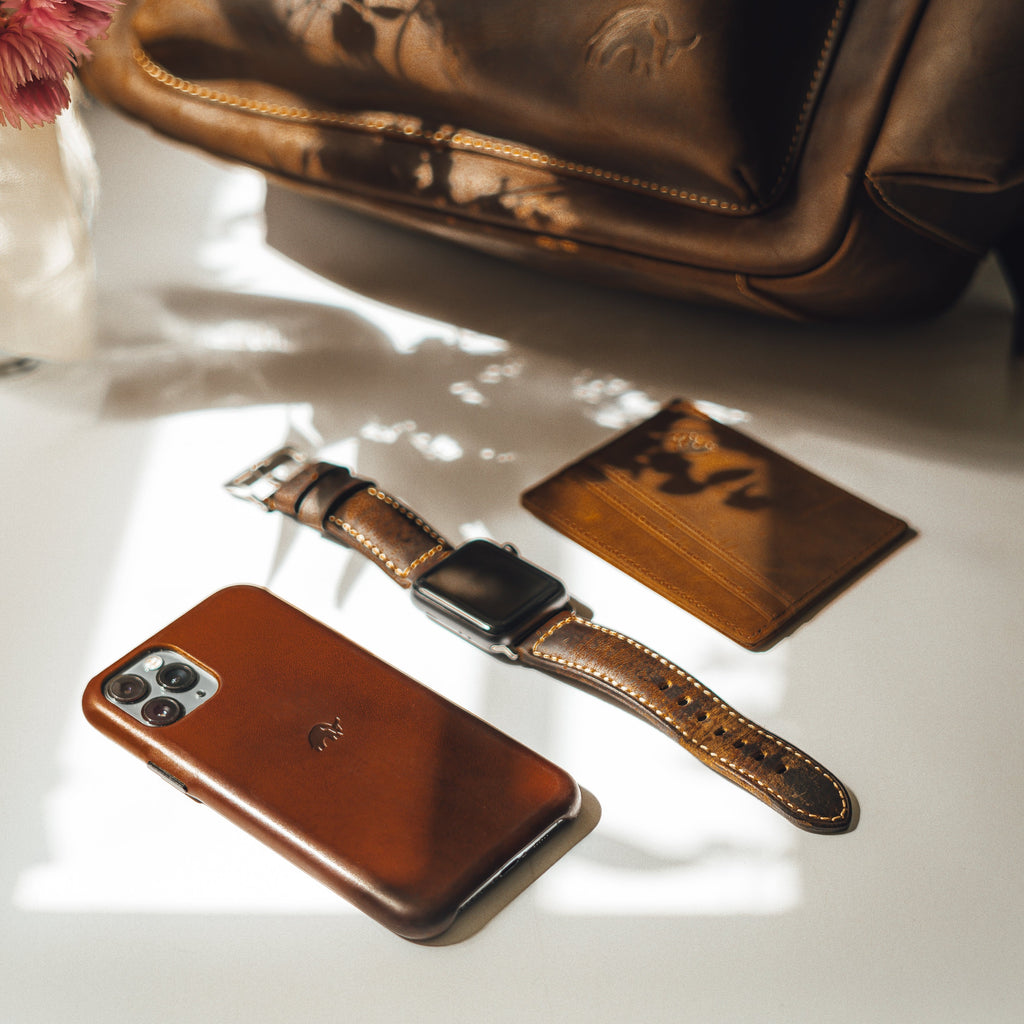 Leather Apple Watch Strap - Terra