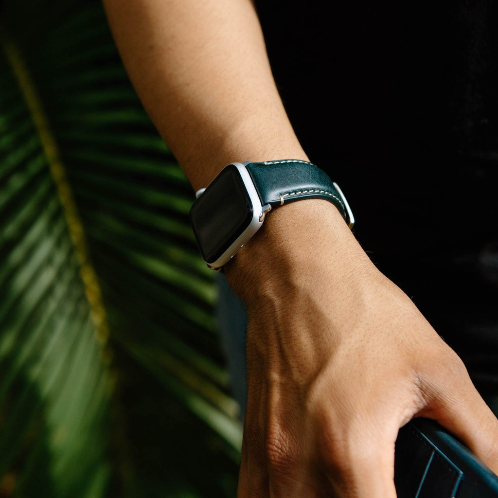 Leather Apple Watch Strap - Ocean