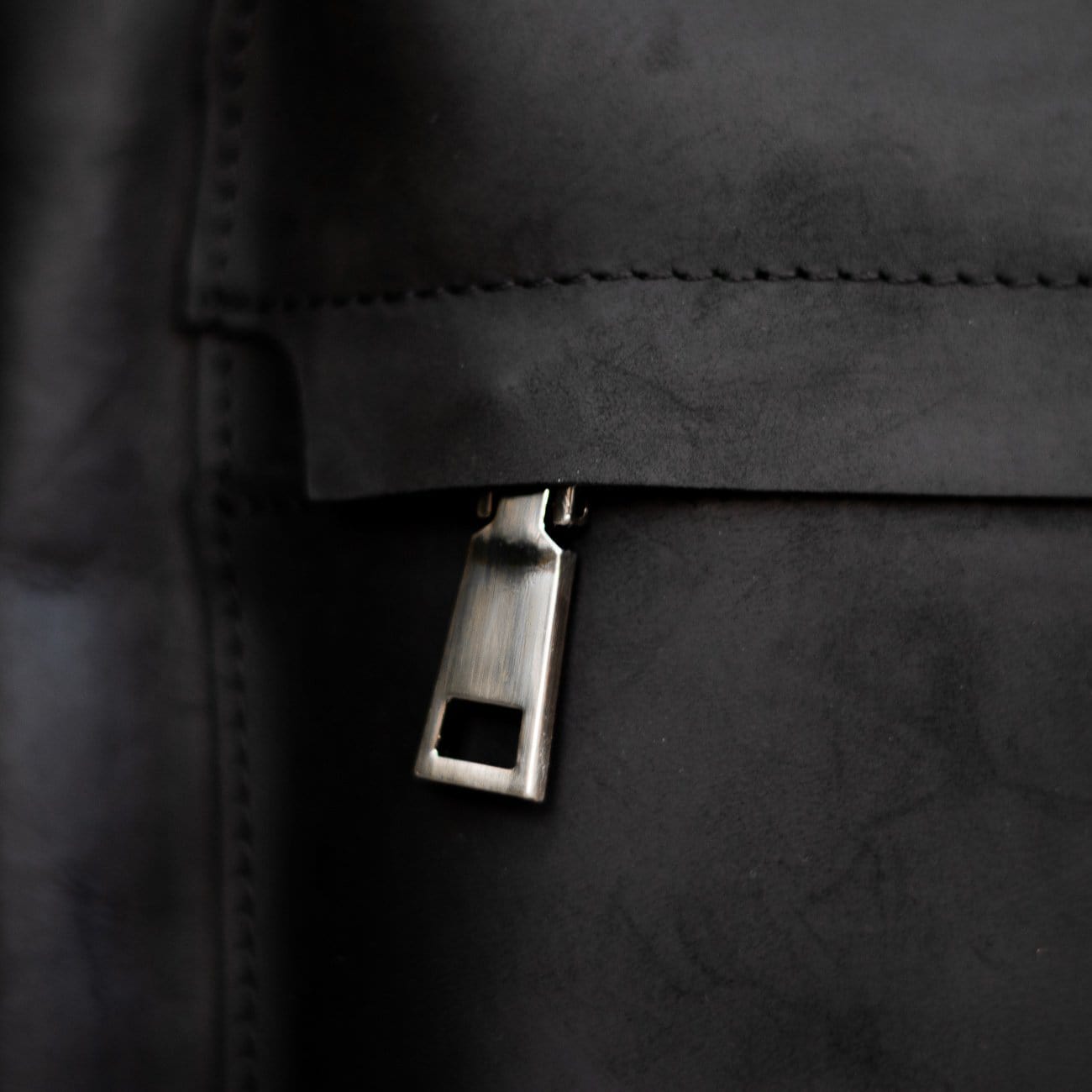 Leather Rugged Backpack - Black Edition